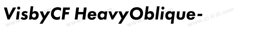 VisbyCF HeavyOblique字体转换